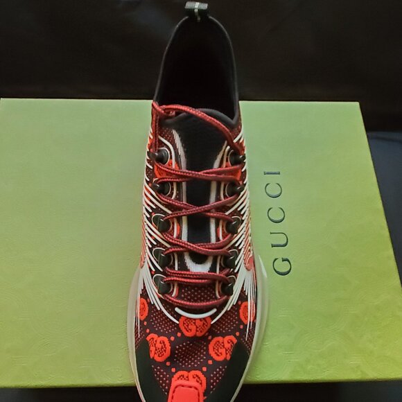 NIB Gucci Run technical knit fabric sneakers G 11.5 US 12.5 - Picture 4 of 7
